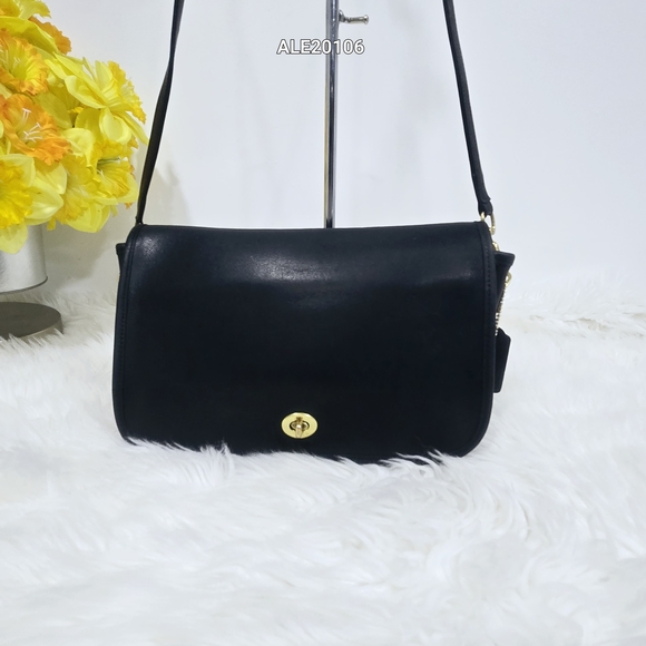 Coach Black Crossbody Bag with Gold Accents - Picture 14 of 14